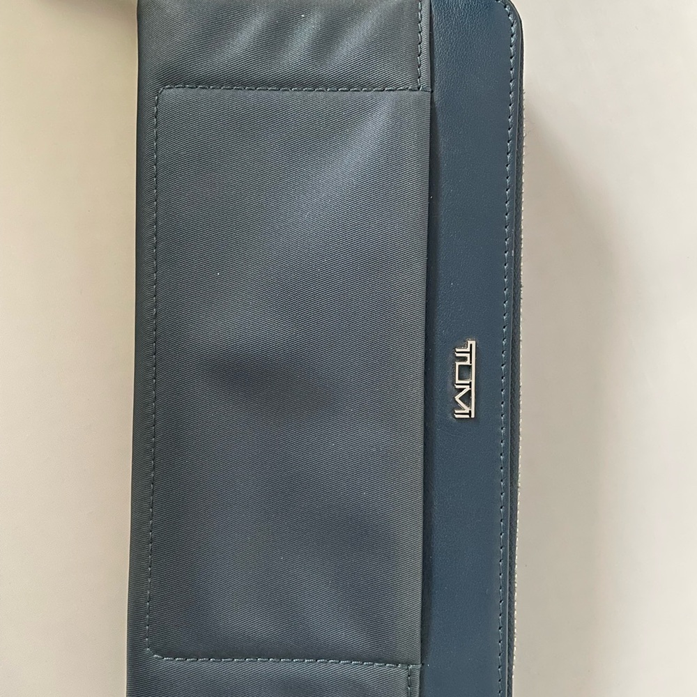 Tumi Navy Blue Zip Wallet